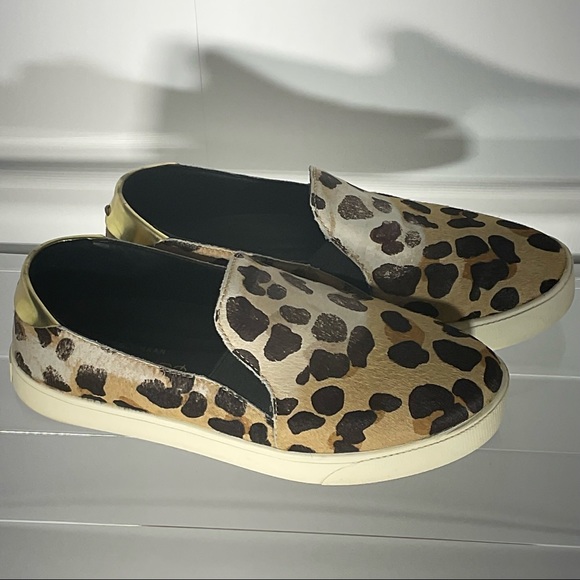 Cole Haan Pro Series Sneakers Leather Lining Tan Brown Animal Print Size: 9C - Picture 4 of 13